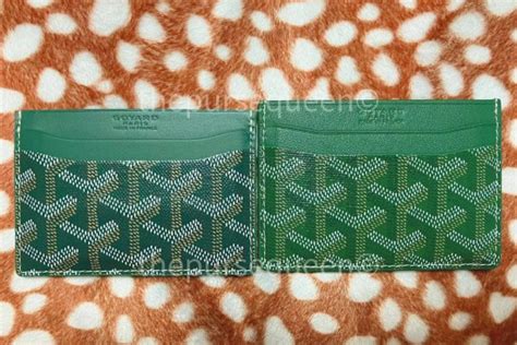 fake vs real goyard card holder|authentic goyard card holder.